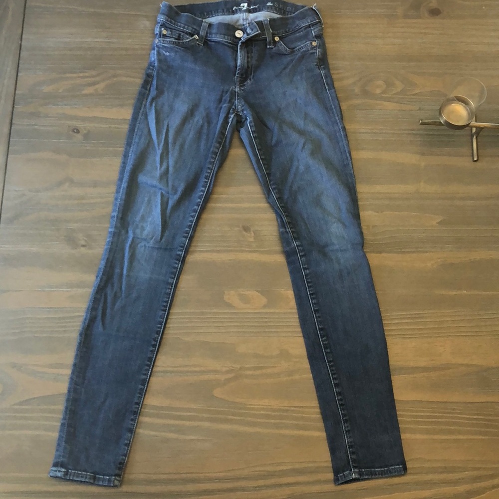 7 for all mankind skinny jean (stretch material)